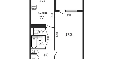 Appartement 1 chambre dans Minsk, Bélarus