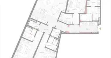 Apartamento 4 habitaciones en Moscú, Rusia