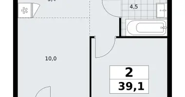 2 room apartment in Kommunarka, Russia
