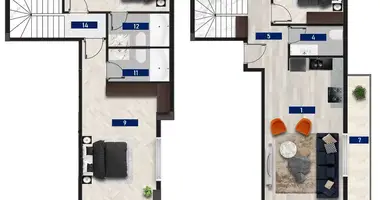Apartamento 4 habitaciones en Alanya, Turquía