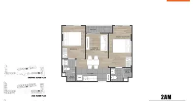 Wohnung 2 Schlafzimmer in Pa Tong, Thailand