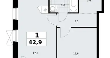 Mieszkanie 1 pokój w Kommunarka, Rosja