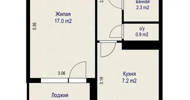 Appartement 1 chambre dans Minsk, Bélarus