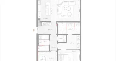 Wohnung 2 zimmer in Moskau, Russland