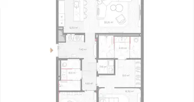 2 room apartment in Moscow, Russia