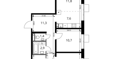 Appartement 3 chambres dans Sapronovo, Russie