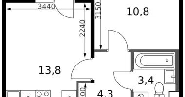 Appartement 1 chambre dans Leninsky District, Russie