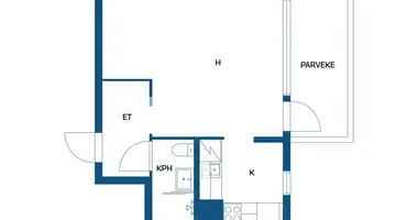 1 room apartment in Helsinki sub-region, Finland