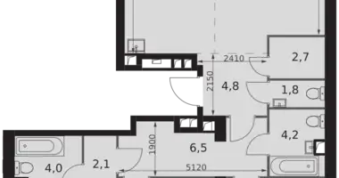 4 room apartment in Moscow, Russia