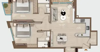 Appartement 2 chambres dans Doubaï, Émirats arabes unis