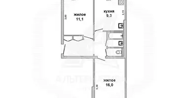 1 room apartment in Brest, Belarus