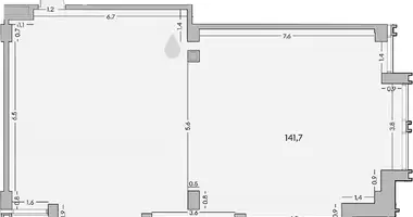 Oficina 144 m² en Moscú, Rusia