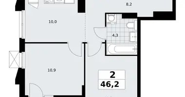 2 room apartment in Troitsk, Russia
