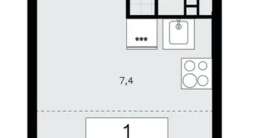 Квартира 1 комната в район Коммунарка, Россия