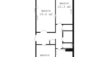 Wohnung 3 zimmer in Vidamlia, Belarus