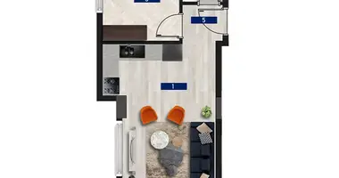 3 room apartment in Alanya, Turkey