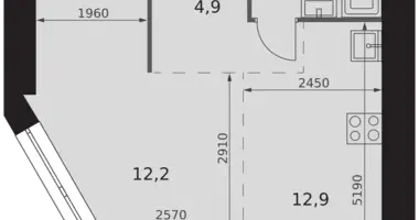 Kawalerka 1 pokój w Moskwa, Rosja