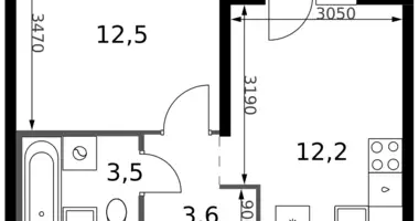 Apartamento 1 habitación en Leninsky District, Rusia