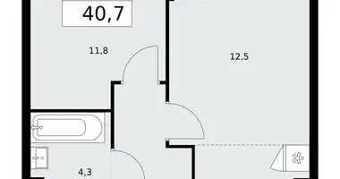 Wohnung 2 zimmer in Kommunarka, Russland