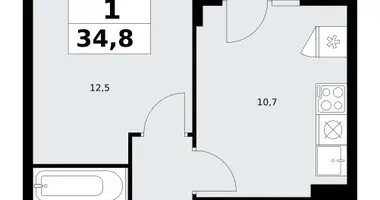 Apartamento 1 habitación en Troitsk, Rusia