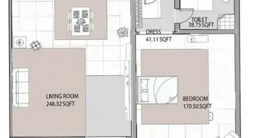 Wohnung 1 Schlafzimmer in Adschman, Vereinigte Arabische Emirate