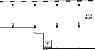 Büro 564 m² in Moskau, Russland