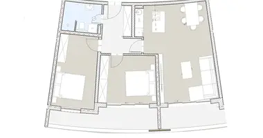 Appartement 2 chambres dans Boreti, Monténégro