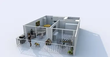 Квартира 1 спальня в Пареклисия, Кипр