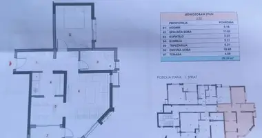 Apartamento 2 habitaciones en Bar, Montenegro