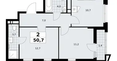Квартира 2 комнаты в район Коммунарка, Россия