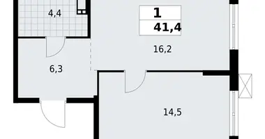 Mieszkanie 1 pokój w Krasnoye Selo, Rosja