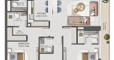 Wohnung 2 Schlafzimmer in Dubai, Vereinigte Arabische Emirate