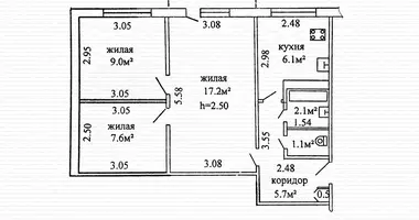 2 bedroom apartment in Babruysk, Belarus