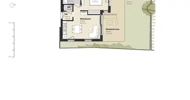 Apartamento 2 habitaciones en Viena, Austria