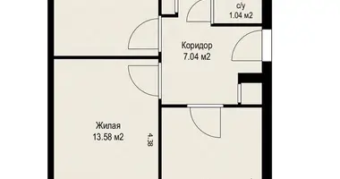Wohnung 3 zimmer in Minsk, Belarus
