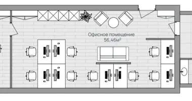 Büro 67 m² in Ljuberzy, Russland