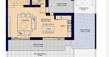Casa 3 habitaciones en Ypsonas Municipality, Chipre