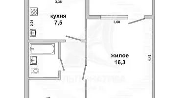 Appartement 1 chambre dans Brest, Bélarus