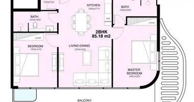 Wohnung 2 Schlafzimmer in Dubai, Vereinigte Arabische Emirate