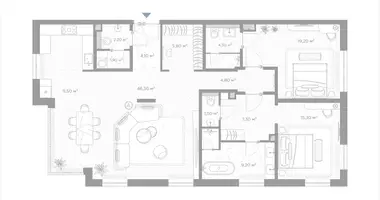 Appartement 2 chambres dans Moscou, Russie