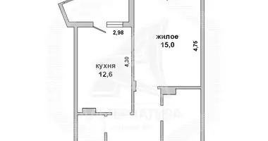 Apartamento 1 habitación en Muchaviecki sielski Saviet, Belarús