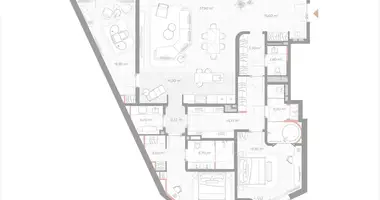 Wohnung 3 zimmer in Moskau, Russland