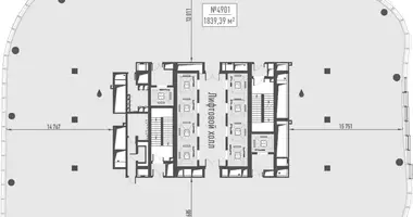Büro 1 839 m² in Moskau, Russland