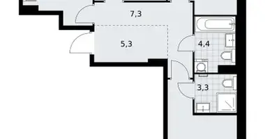 Wohnung 3 zimmer in Kommunarka, Russland
