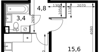 1 room apartment in Leninsky District, Russia