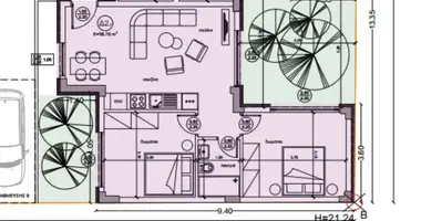 Apartamento 3 habitaciones en Nea Kallikrateia, Grecia