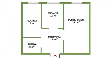 1 bedroom apartment in Warsaw, Poland