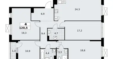 Wohnung 4 zimmer in Kommunarka, Russland