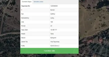 Участок земли в Cebis, Турция