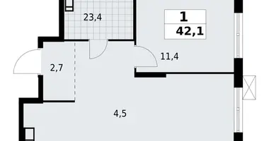 Apartamento 1 habitación en Krasnoye Selo, Rusia